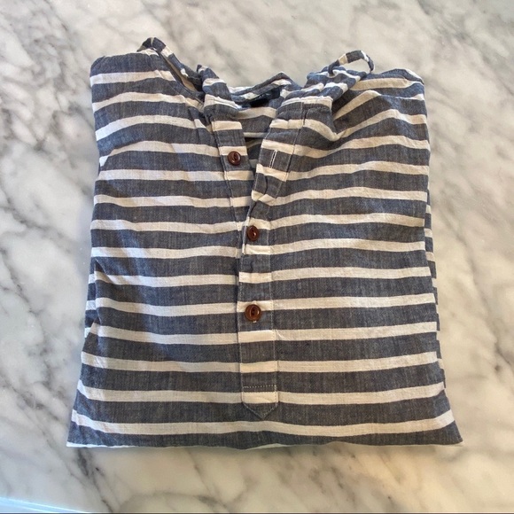 J. Crew Striped Baja Pullover Hoodie - Picture 1 of 3